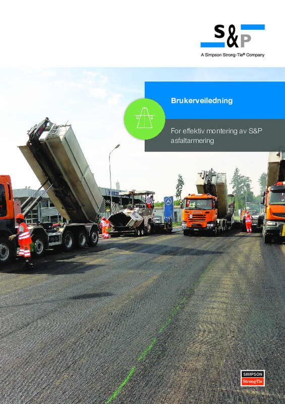 Brukerveiledning | S&P Asfaltarmering