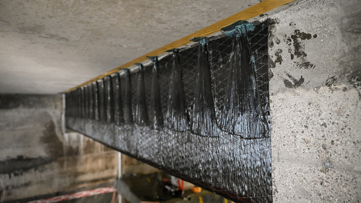 Alle forankringer er perfekt installert og klare for topplaget.