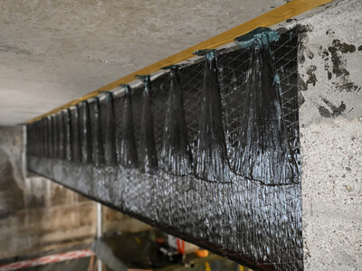 Alle forankringer er perfekt installert og klare for topplaget.